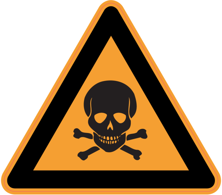 Autocollant Panneau Danger Poison