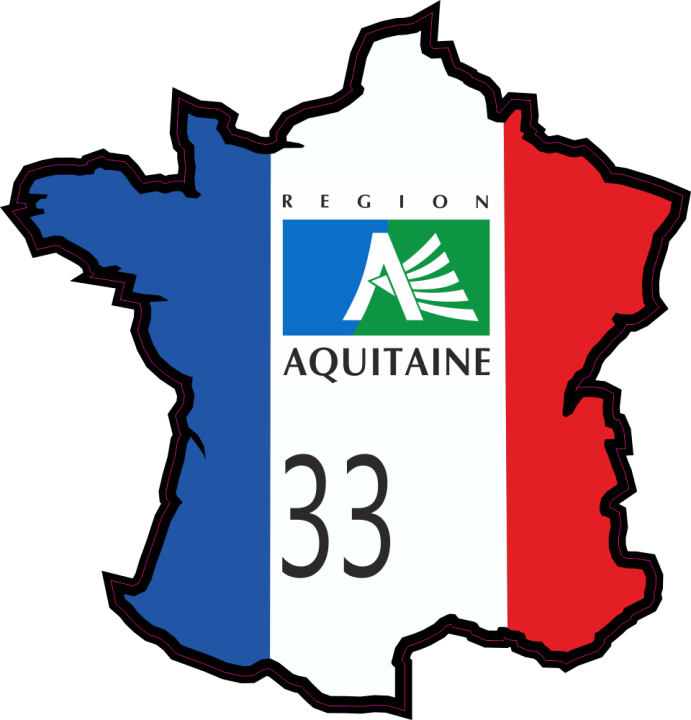 Autocollant Gironde ( Aquitaine )