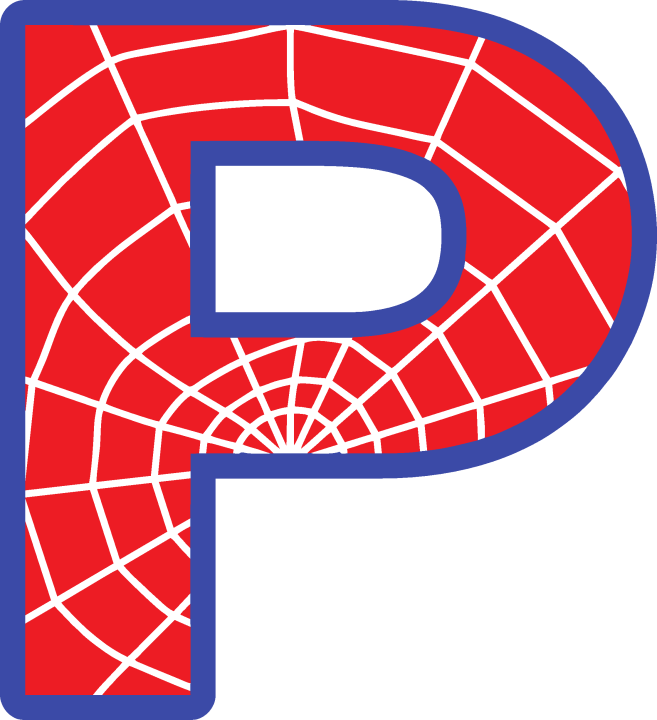 Sticker Lettrage Spider Man P