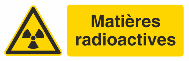 Autocollant Produit Dangereux Radioactives