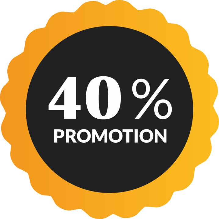 Autocollant Soldes 40% De Promotion