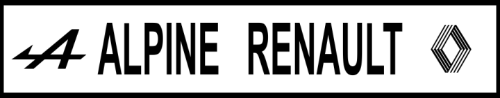 Autocollant Alpine Renault Retro