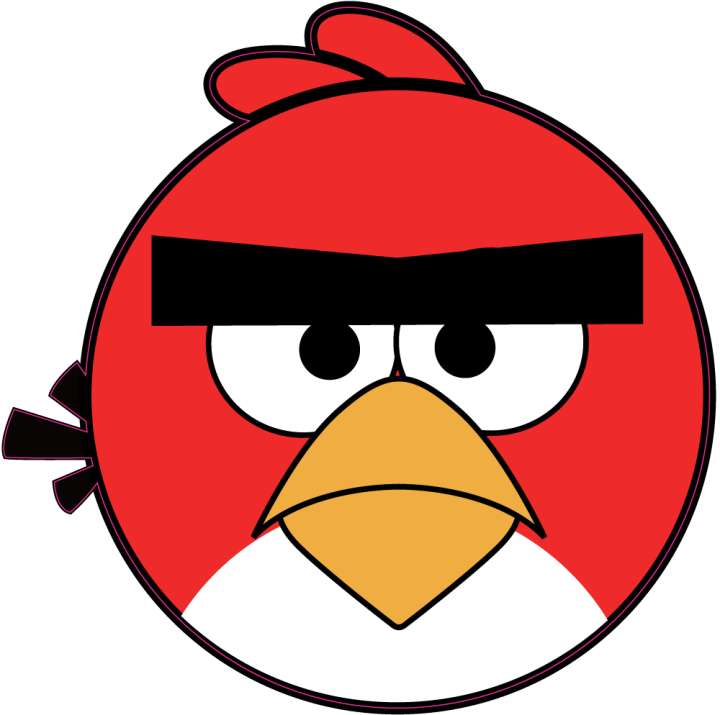 Autocollant Oiseau Rouge 2 Angry Birds