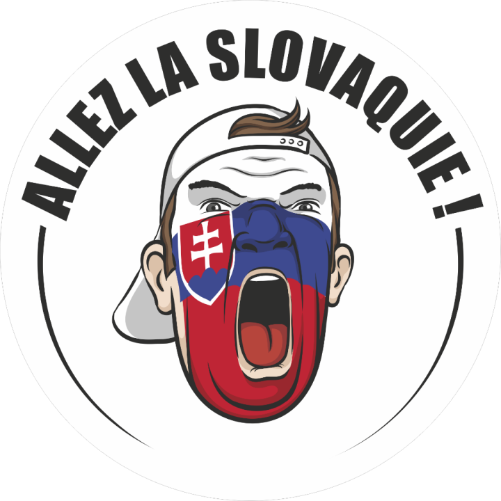 Autocollant Football Allez La Slovaquie