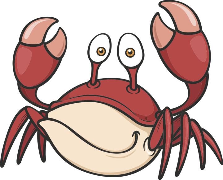 Autocollant Enfant Crabe
