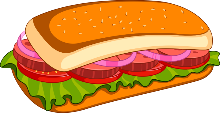 Autocollant Fast Food Sandwich 2