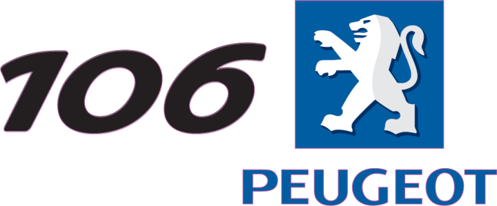Autocollant Peugeot Logo 106 Gauche