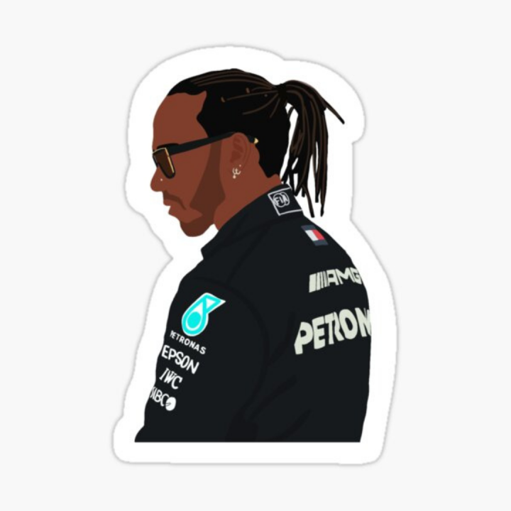 Sticker Lewis Hamilton 44  V3