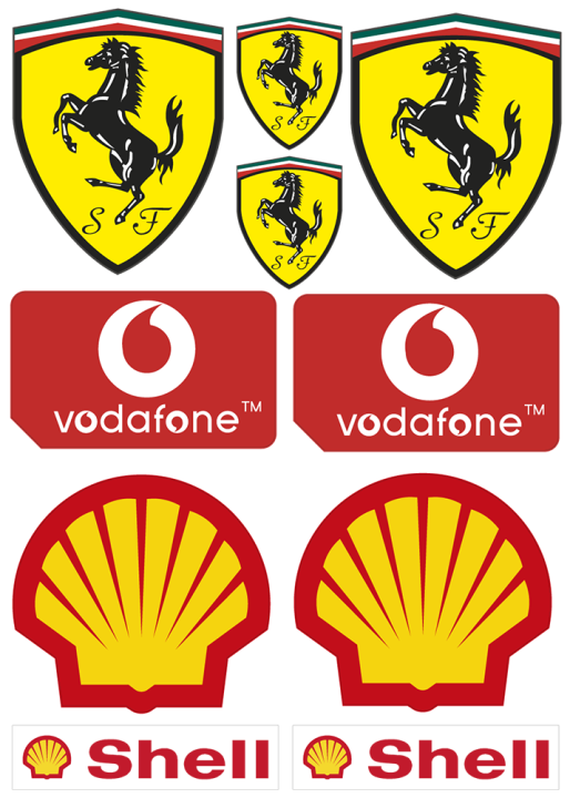 Votre autocollant et Autocollant Ferrari au meilleur prix | Stickers ...