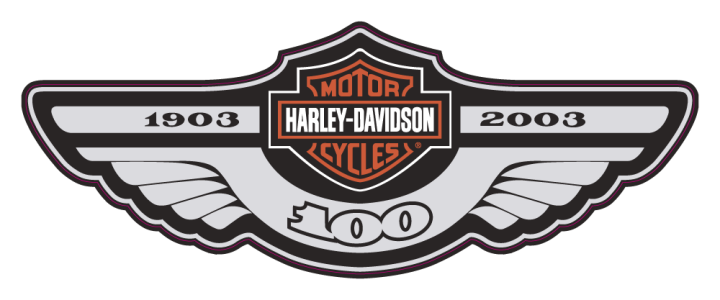 Autocollant Harley Davidson 100th