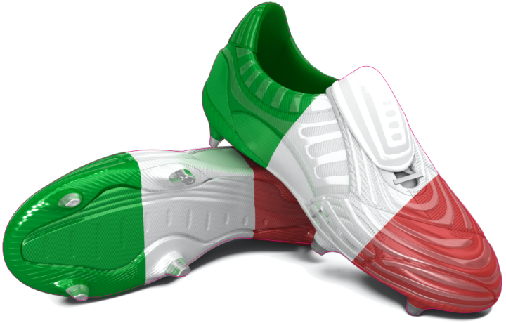Autocollant Chaussure Foot Italie
