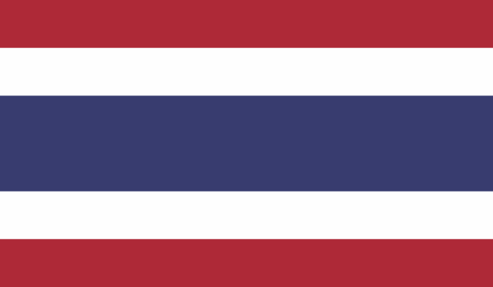 Autocollant Drapeau Thailand