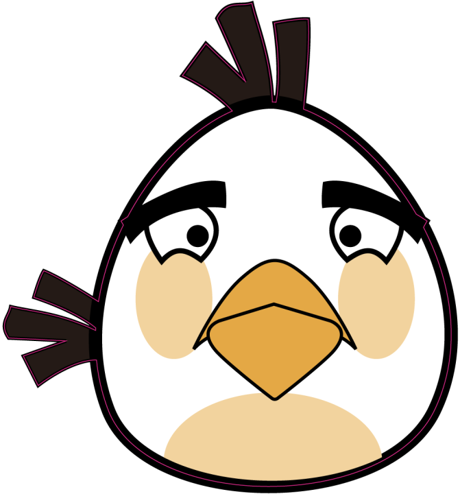 Autocollant Oiseau Blanc 2 Angry Birds