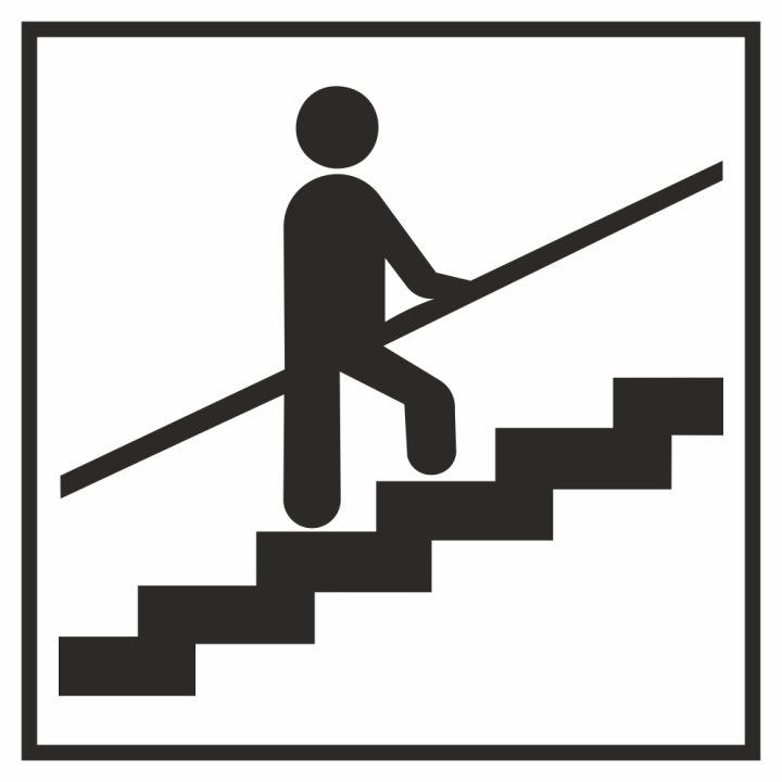 Autocollant Information Escalier Tenez Rampe 1