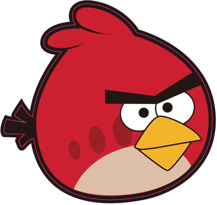 Autocollant Oiseau Rouge 1 Angry Birds