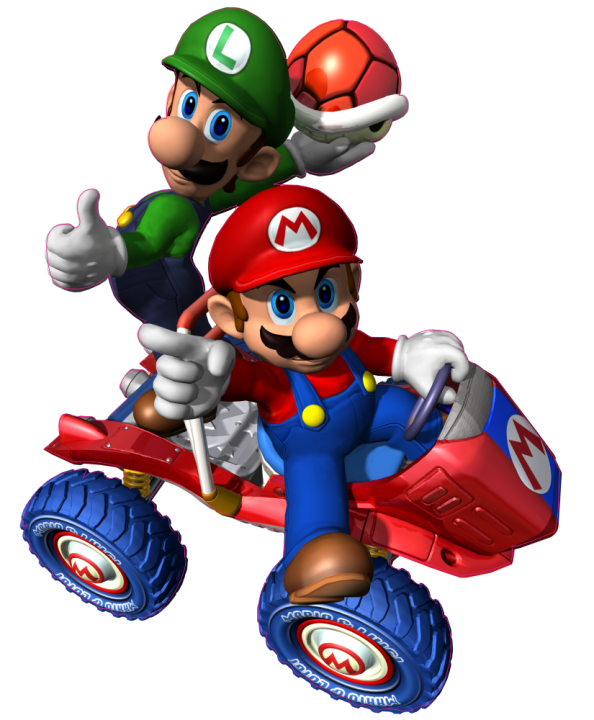 Autocollant Mario Luigi