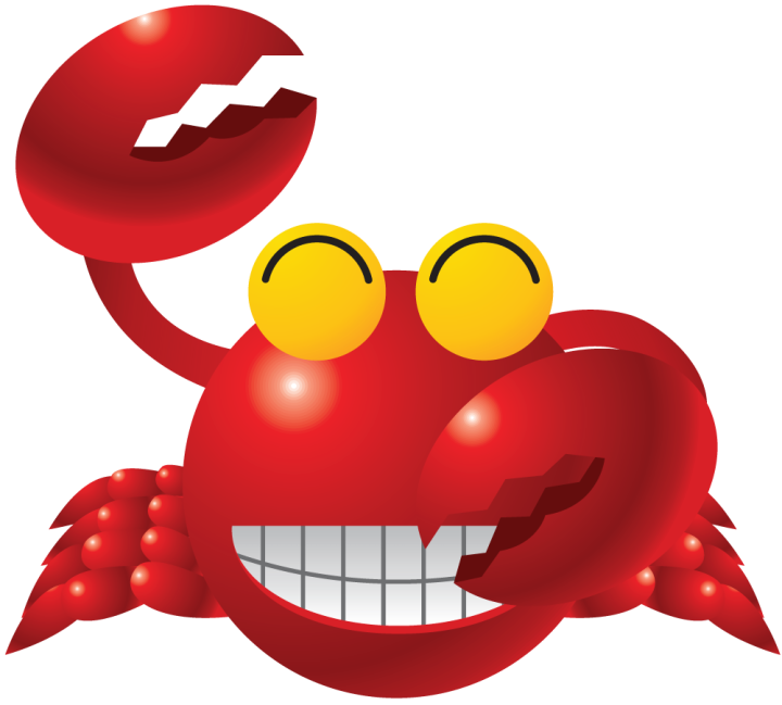 Autocollant Crabe Pour Enfants