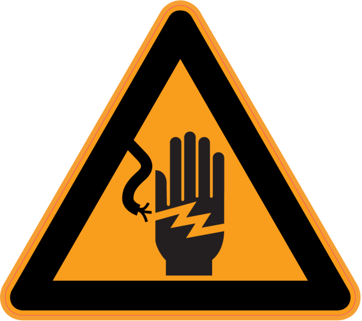 Autocollant Panneau Danger Risque D'électrocution