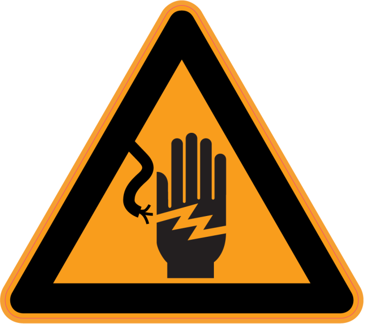 Votre autocollant et Autocollant Panneau Danger Risque D'électrocution ...