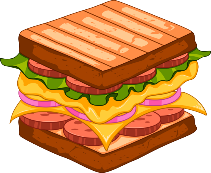 Autocollant Fast Food Sandwich 10