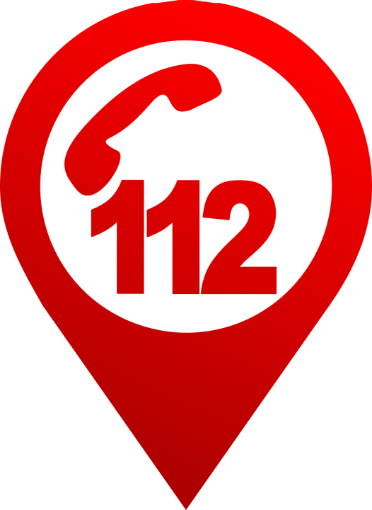 Autocollant Logo Numéro Urgence 112