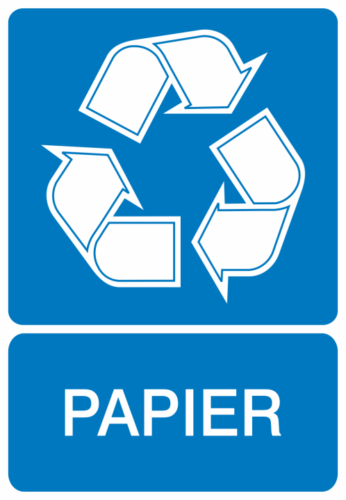 Autocollant Recyclage Papier