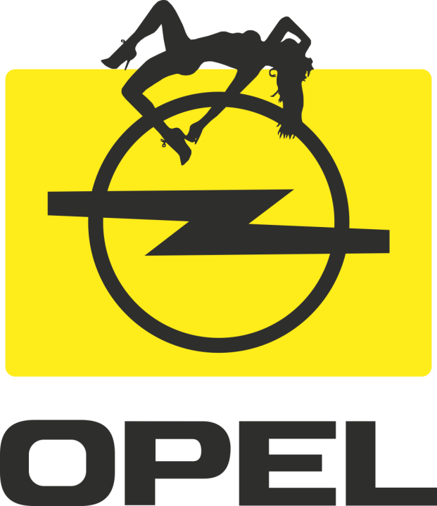 Autocollant Sexy Logo Opel