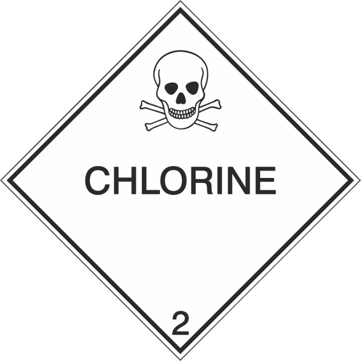 Autocollant Transport Maritime Chlorine