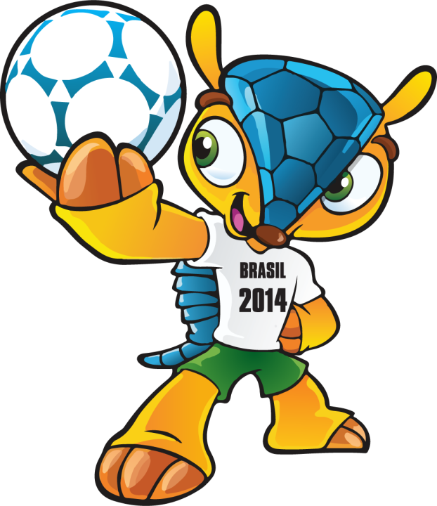 Autocollant Football Logo Fifa World Cup Bresil 2014