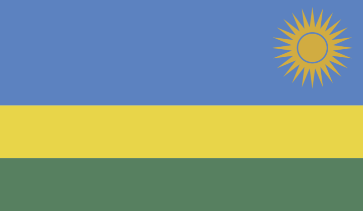 Autocollant Drapeau Rwanda