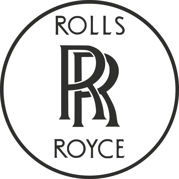Sticker Rolls Royce Fond Blanc