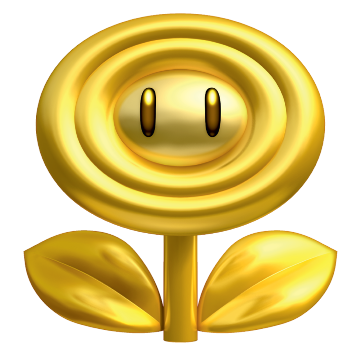 Autocollant Mario Gold Flower