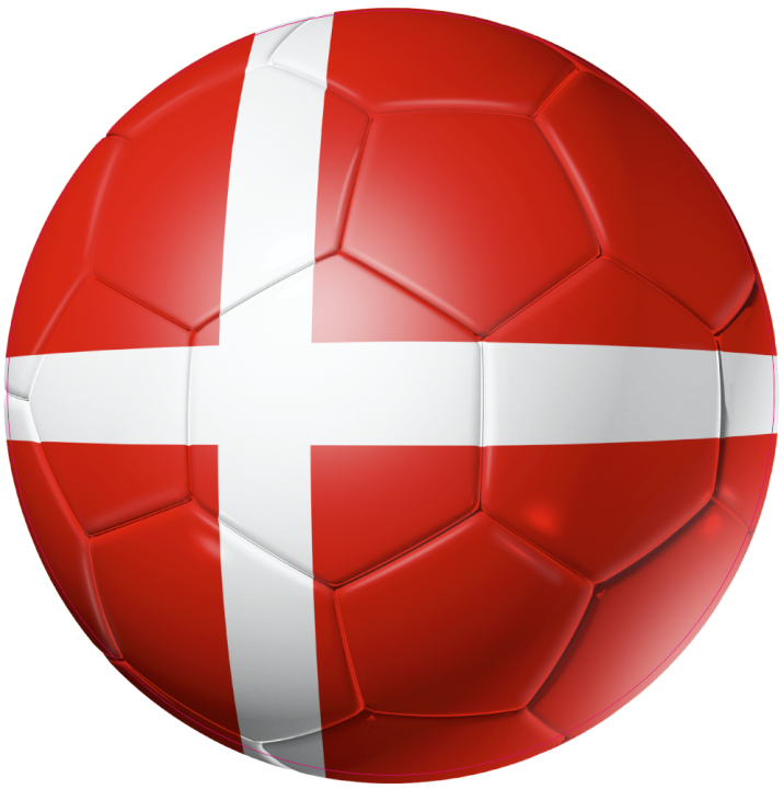 Autocollant Ballon Foot Danemark