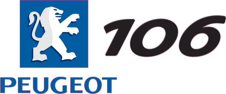 Autocollant Peugeot Logo 106 Droite