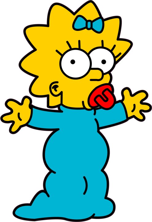 Autocollant Maggie Simpson - Simpsons