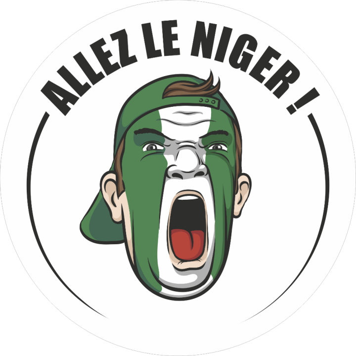 Autocollant Football Allez Le Niger
