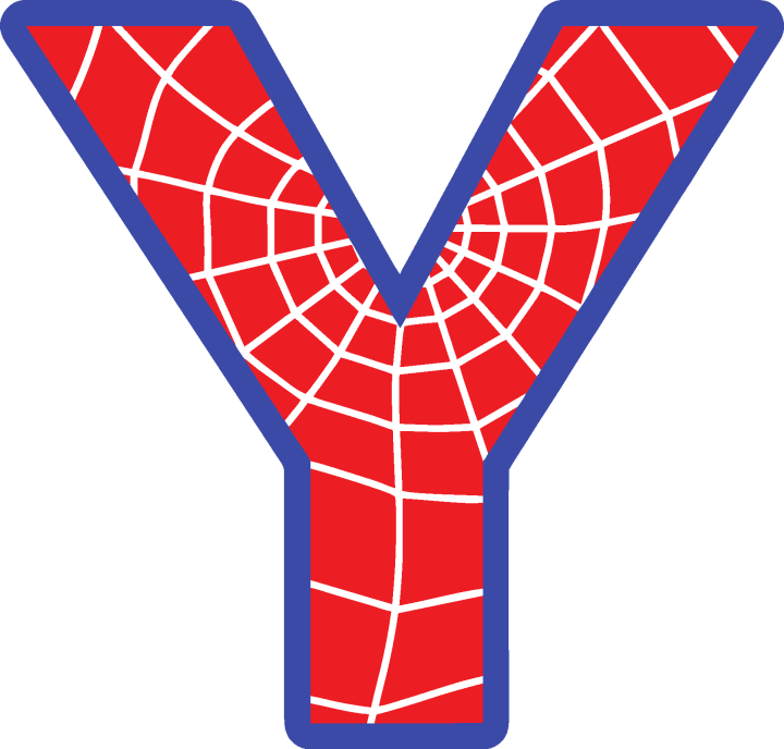 Sticker Lettrage Spider Man Y