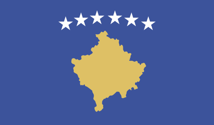 Autocollant Drapeau Kosovo