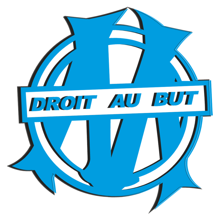 Autocollants prédécoupés logo Olympique de Marseille - 13 Autocollants prédécoupés logo Olympique de Marseille - 13