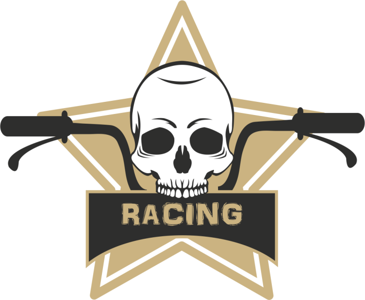 Skull Racing Sticker Votre autocollant et Autocollant Racing Skull au meilleur prix ...
