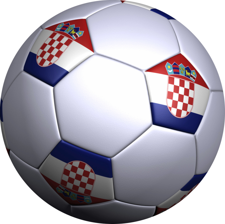 Autocollant Ballon Foot Croatie