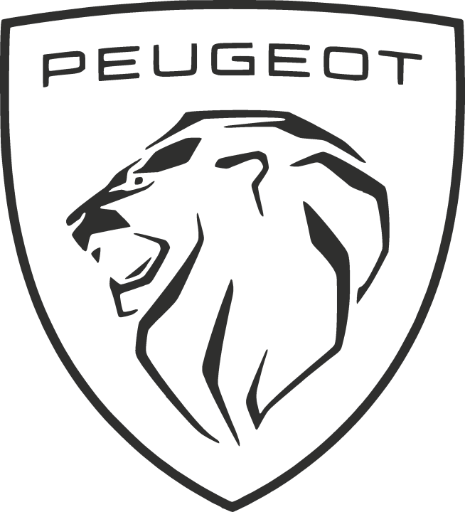 Sticker Peugeot Fond Blanc