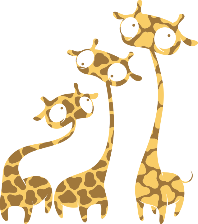 Autocollant Bd 12 Girafe