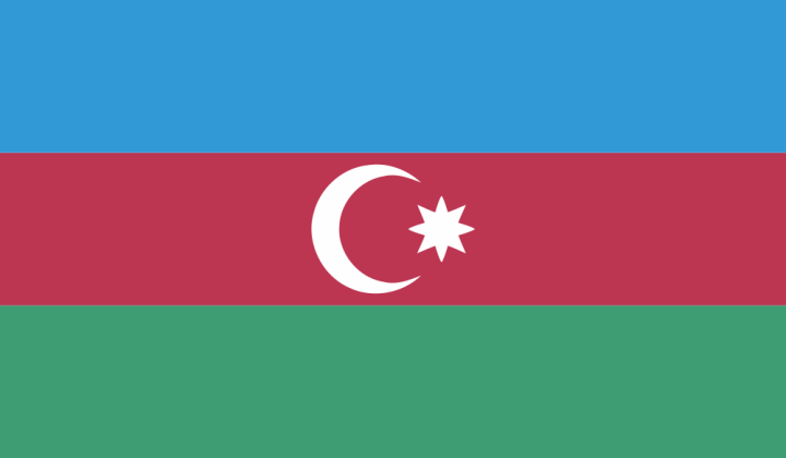 Autocollant Drapeau Azerbaijan