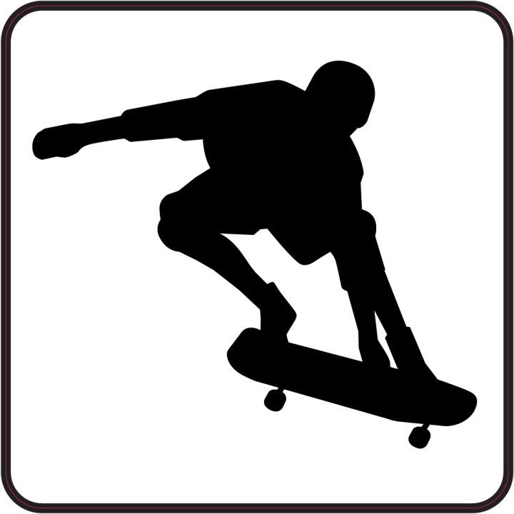 Autocollant Skateboard B