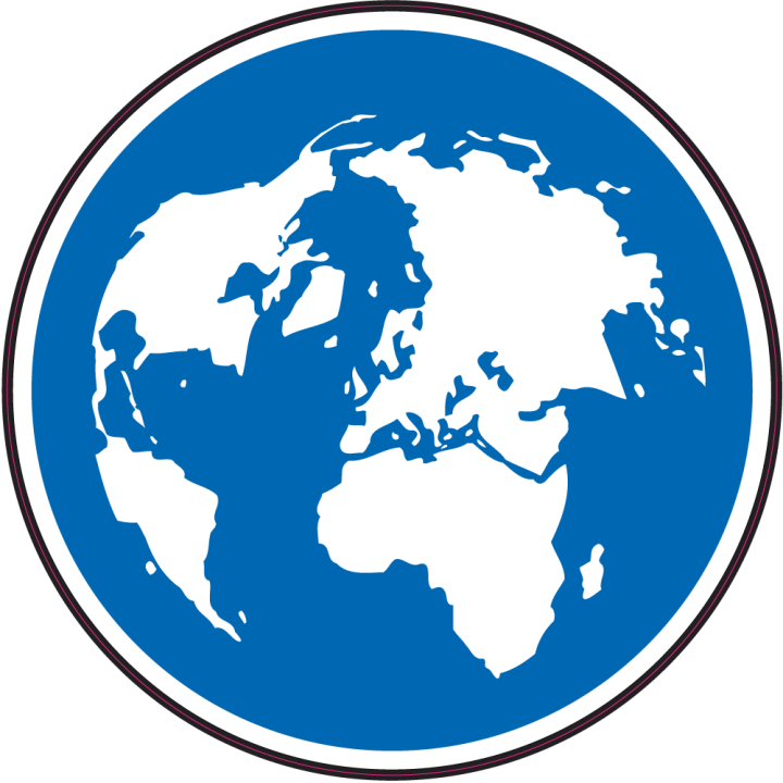 Autocollant Panneau Obligation Carte Map Monde