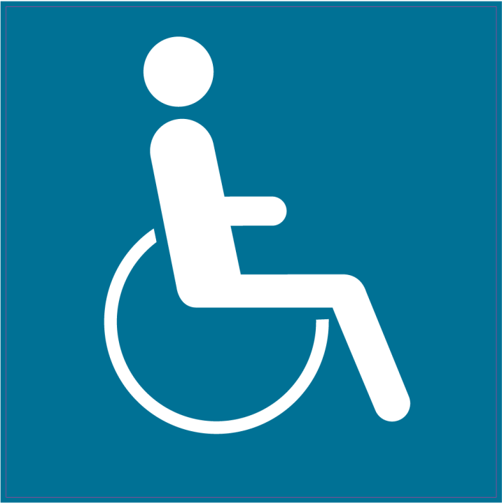Autocollant Panneau Indication Autorisation Handicapés