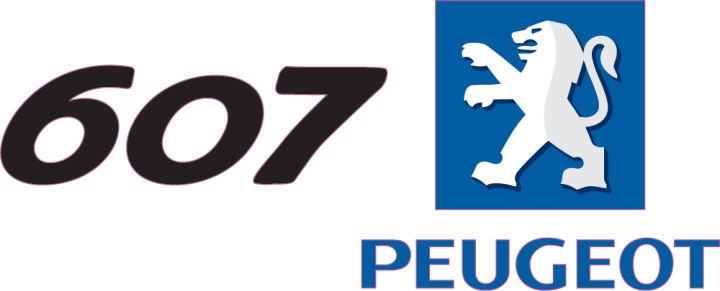 Autocollant Peugeot Logo 607 Gauche