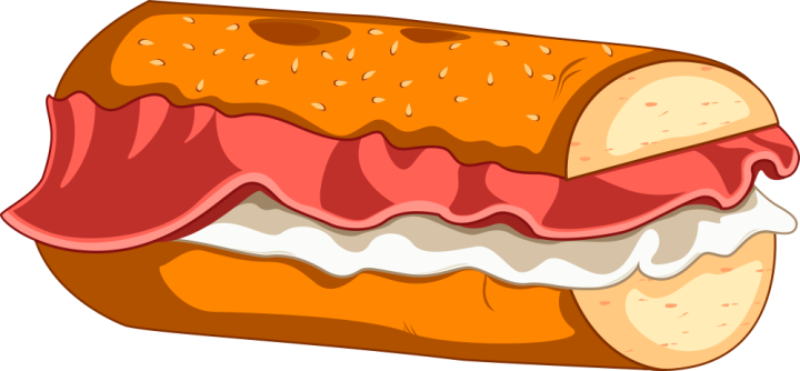 Autocollant Fast Food Sandwich 8