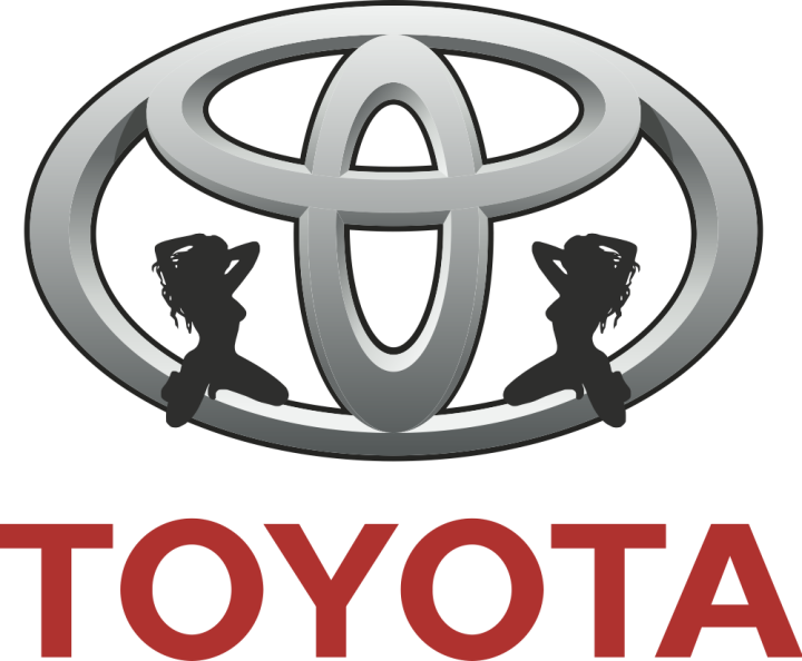 Autocollant Sexy Logo Toyota